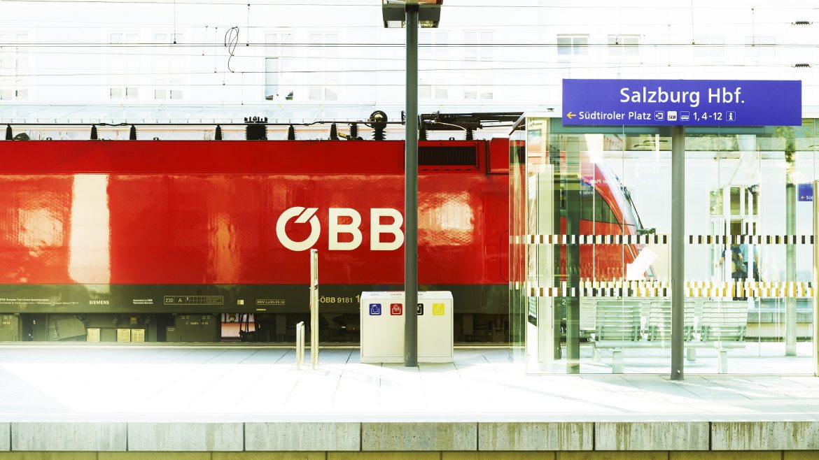 Zug Salzburg Hauptbahnhof © ÖBB-Philipp Horak