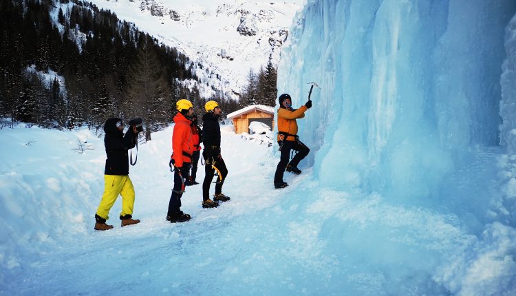 Brüder Svoboda im Eisklettern-Eldorado Kolm Saigurn im Raurisertal
